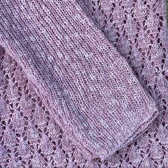 EVRI 1X 3/4 Sleeve Pointelle Sweater NWT - Picture 10 of 11